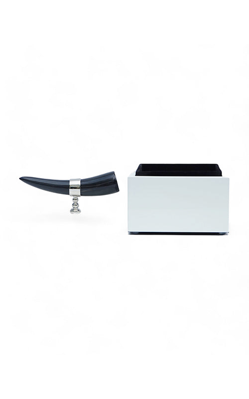 Square Box with Horn Handle