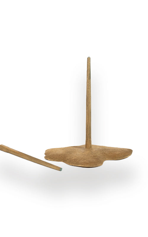 Ceramic candle stand + 3 candles Set